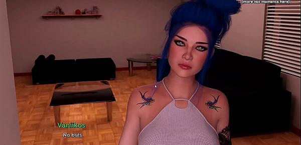  Acting Lessons | Blue haired girlfriend teen rides boyfriend&039;s cock and gets some hot cum inside her tight petite pussy | My sexiest gameplay moments | Part 5